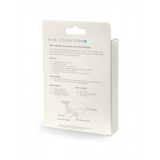 Power bank HIDE 7800 mAh