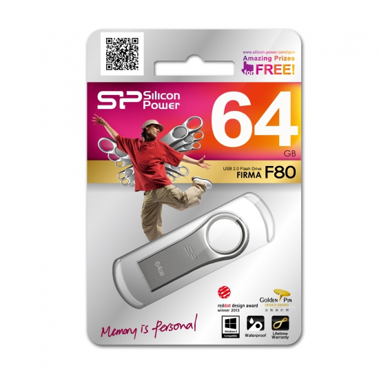 Pendrive silicon power F80 64GB